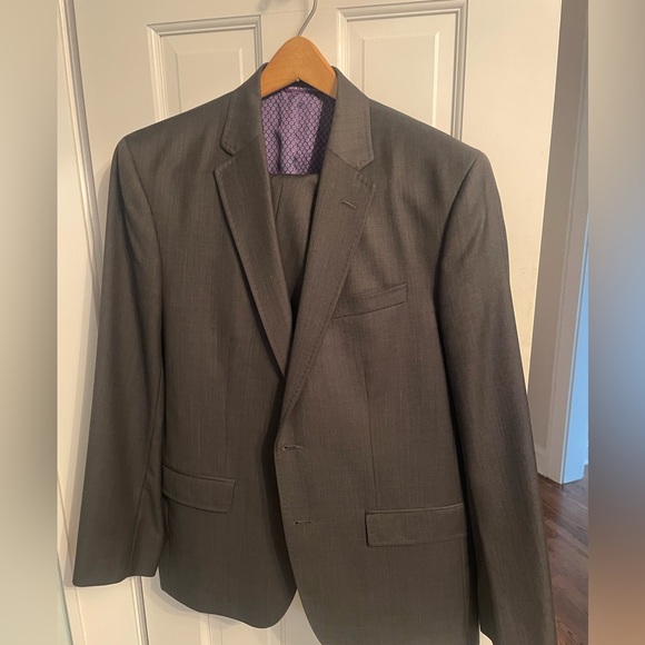 Ted Baker Endurance 2pc 100% Wool Suit 42s 35s